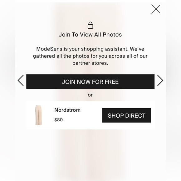 NWOT #5 ENDLESS ROSE Pleated Pants in Ivory, size small - Picture 13 of 14